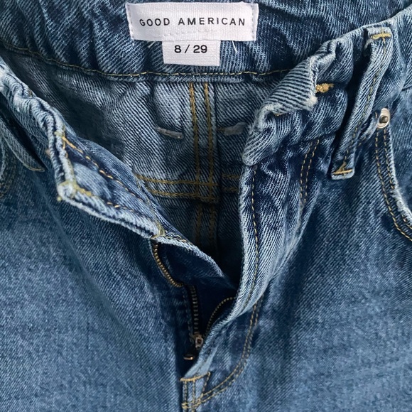 New with tags Good American Good Boy Jeans. Vintage inspired curvy jean. 28 x 32 - Picture 5 of 7